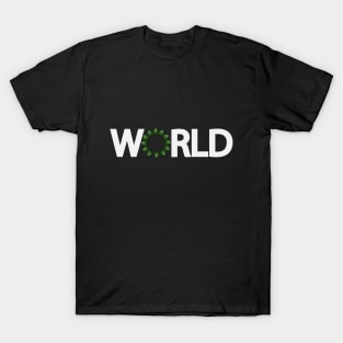 World artistic text design T-Shirt